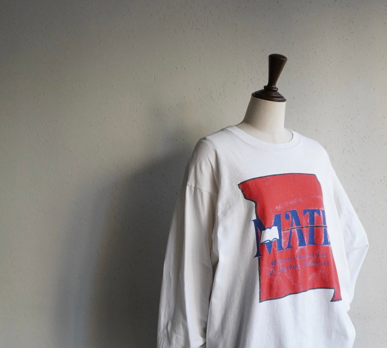 90s Printed Long T-shirt Made in USA