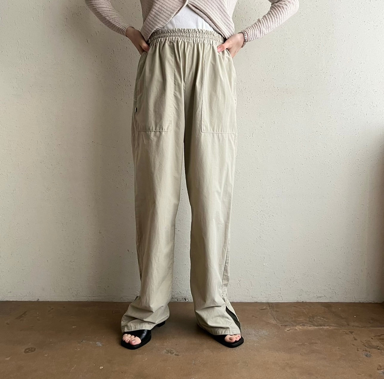 90s Cotton Nylon Pants