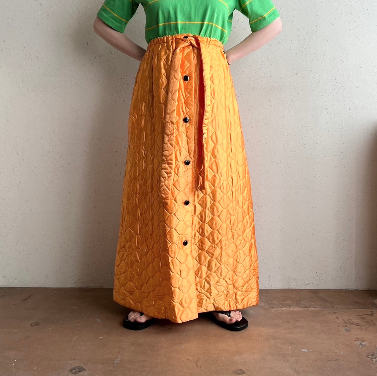 70s Quilted Skirt
