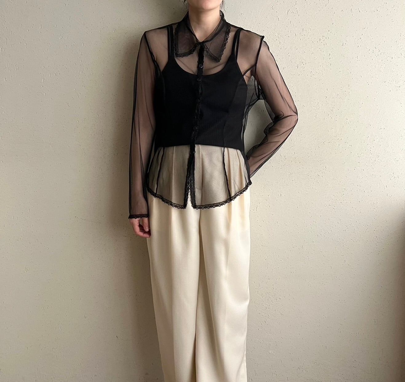 90s Sheer Mesh Shirt