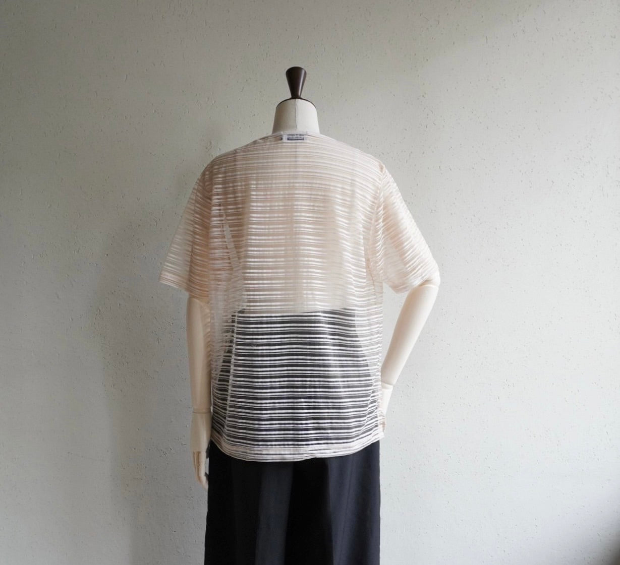90s Striped Sheer Top Made in Italy
