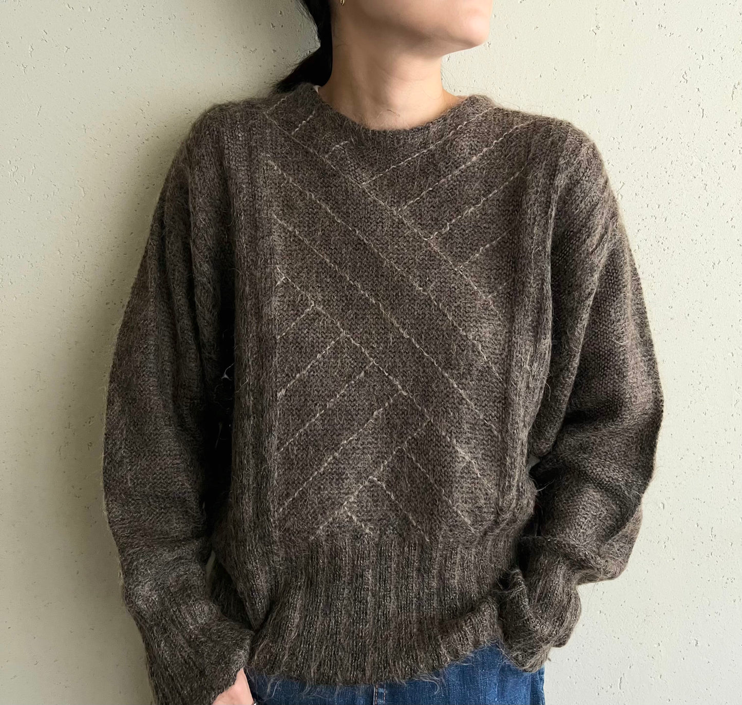 80s Design Mohair Knit Made in Italy