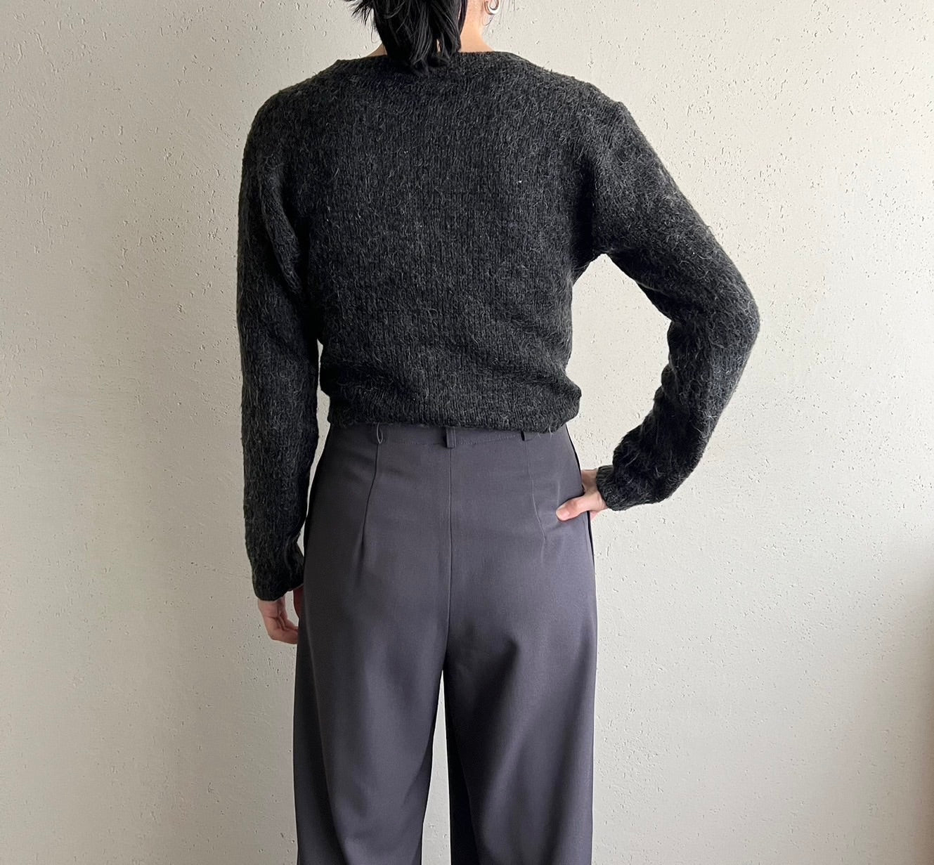 90s Cropped Light Knit Made in USA
