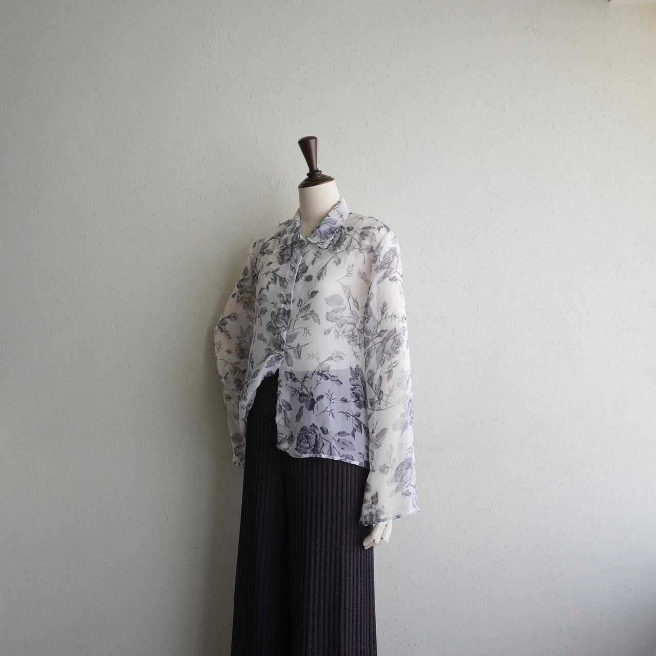 90s Sheer Printed Shirt