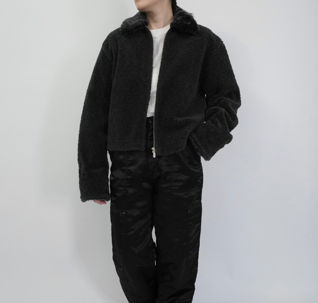 90s Fur Zip Jacket