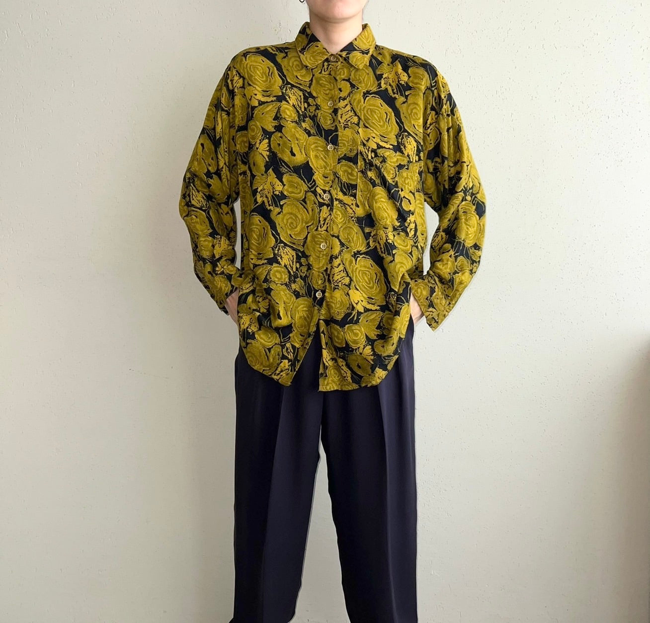 90s Rayon Printed Shirt