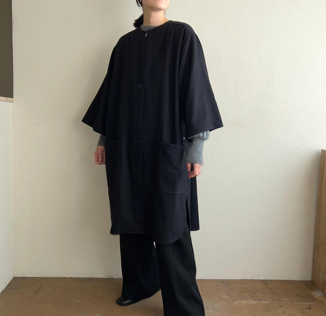 90s Navy Coat