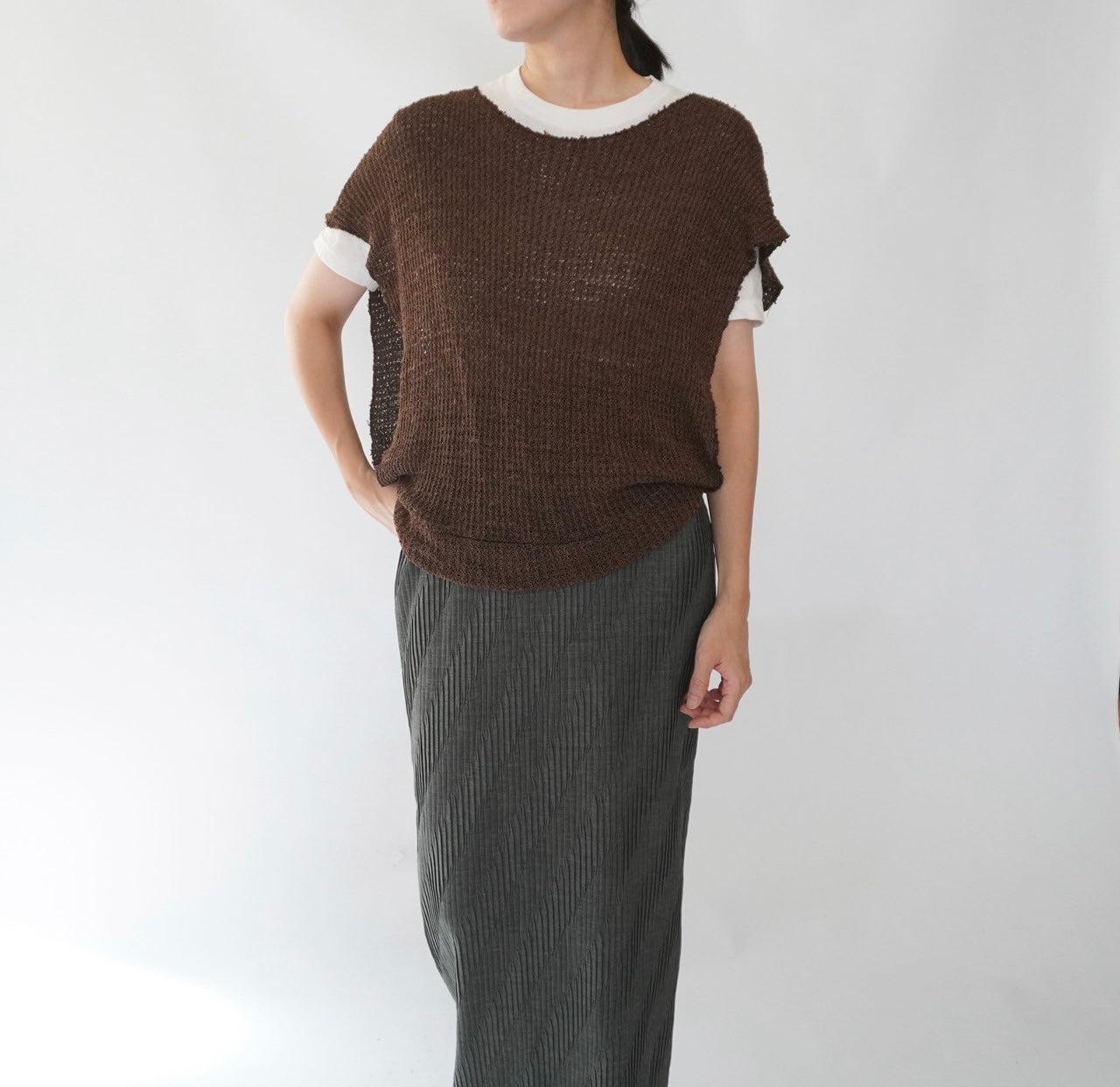 80s Woven Vest,Top