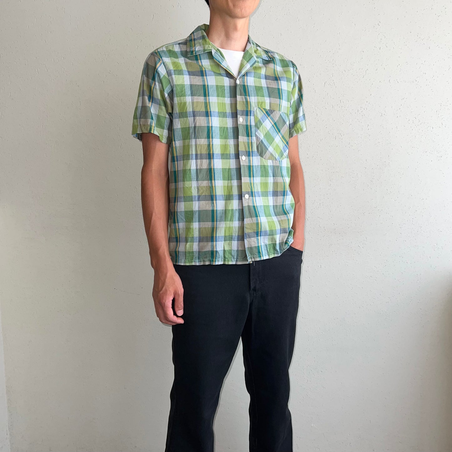 60s Plaid Box Shirt