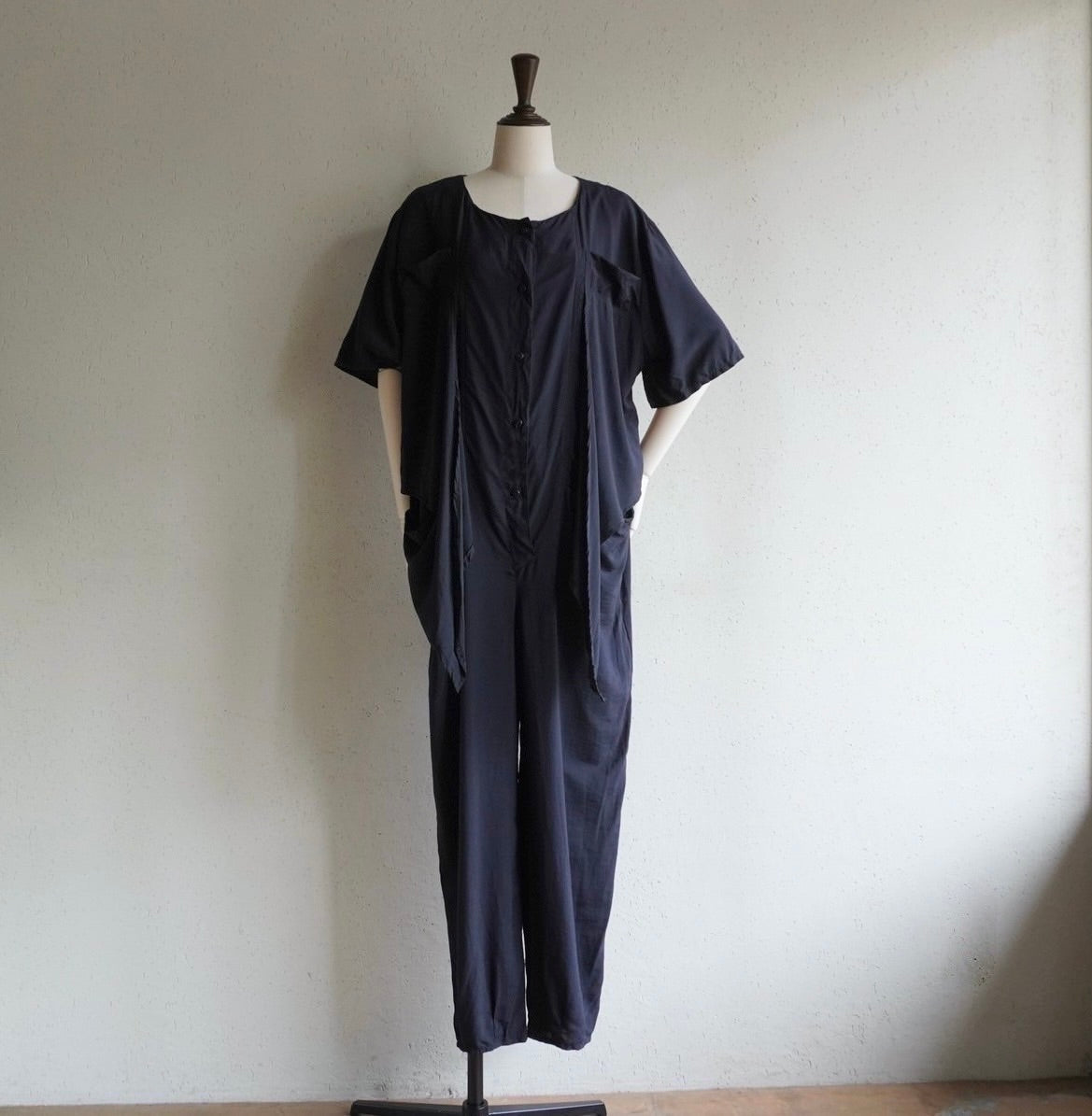 90s Black Jumpsuit Made in Italy