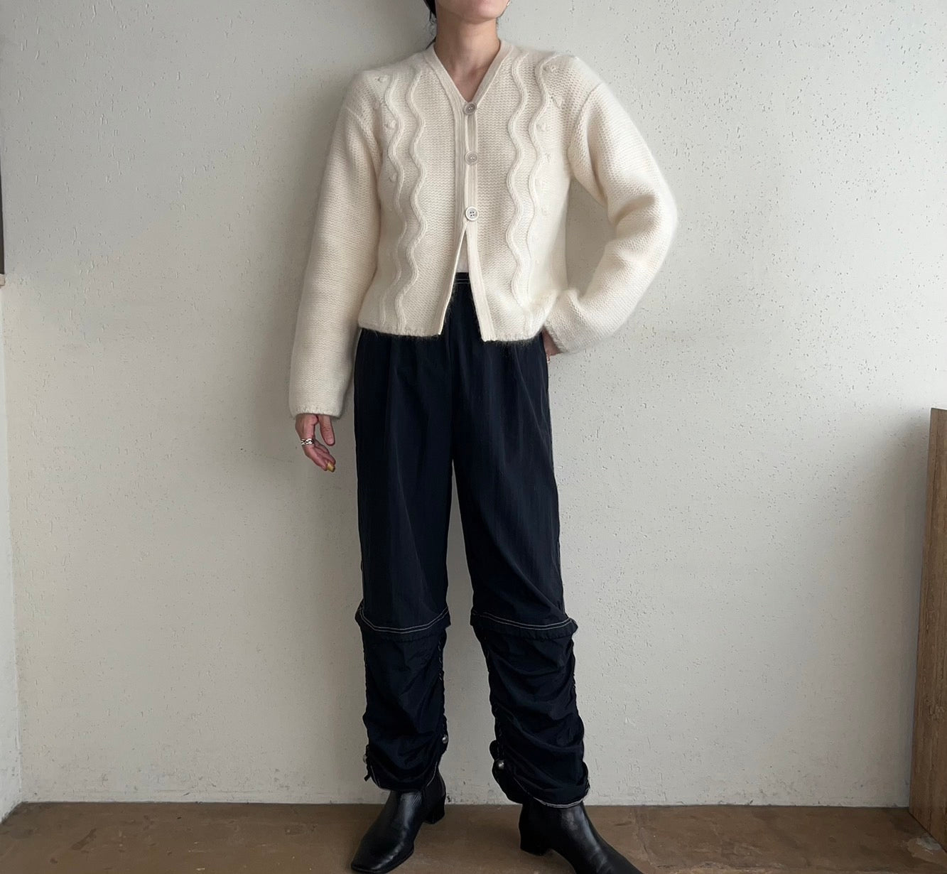 90s Angora Mohair Knit Cardigan Made in Spain