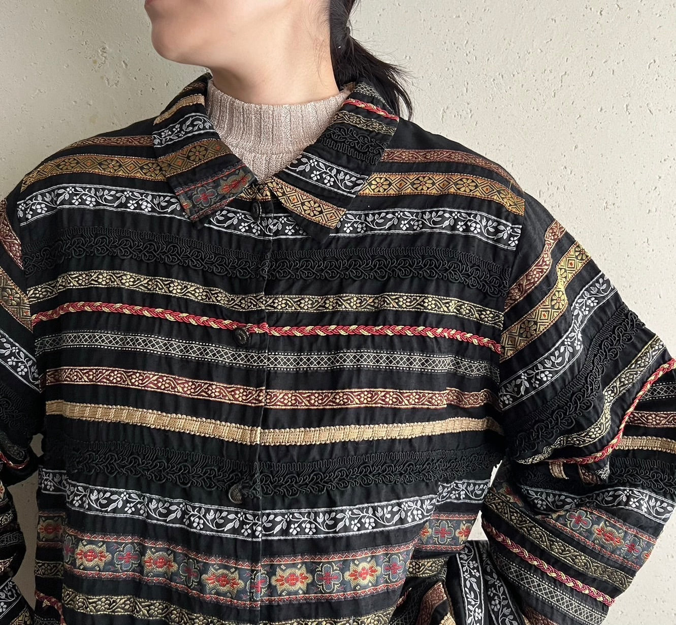 90s Design Silk Jacket