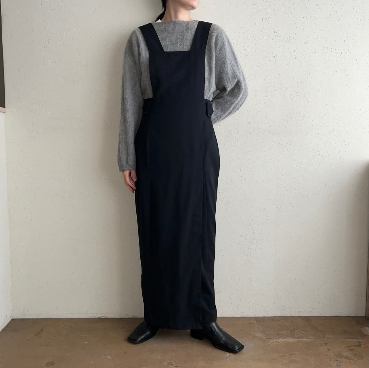 90s Black Design Dress