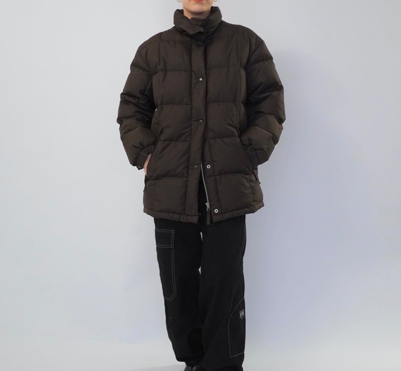 90s Brown Down Jacket