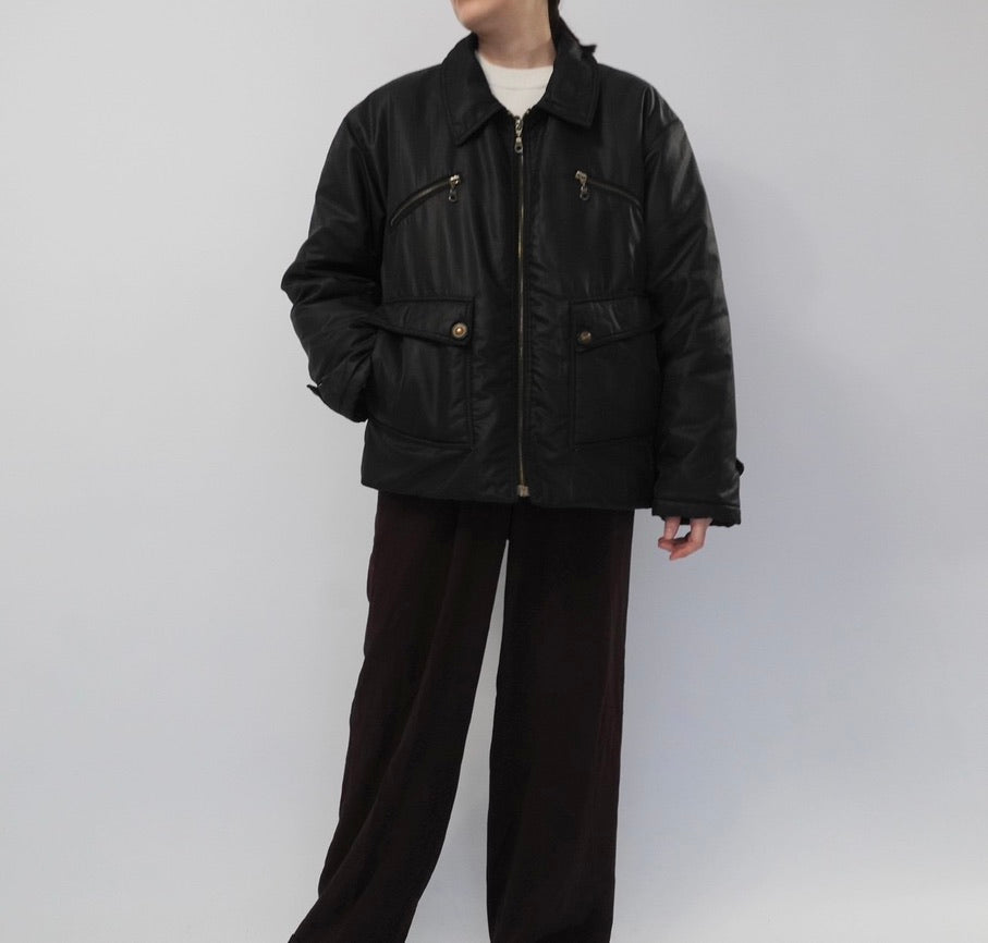 90s Black Jacket Made in Italy