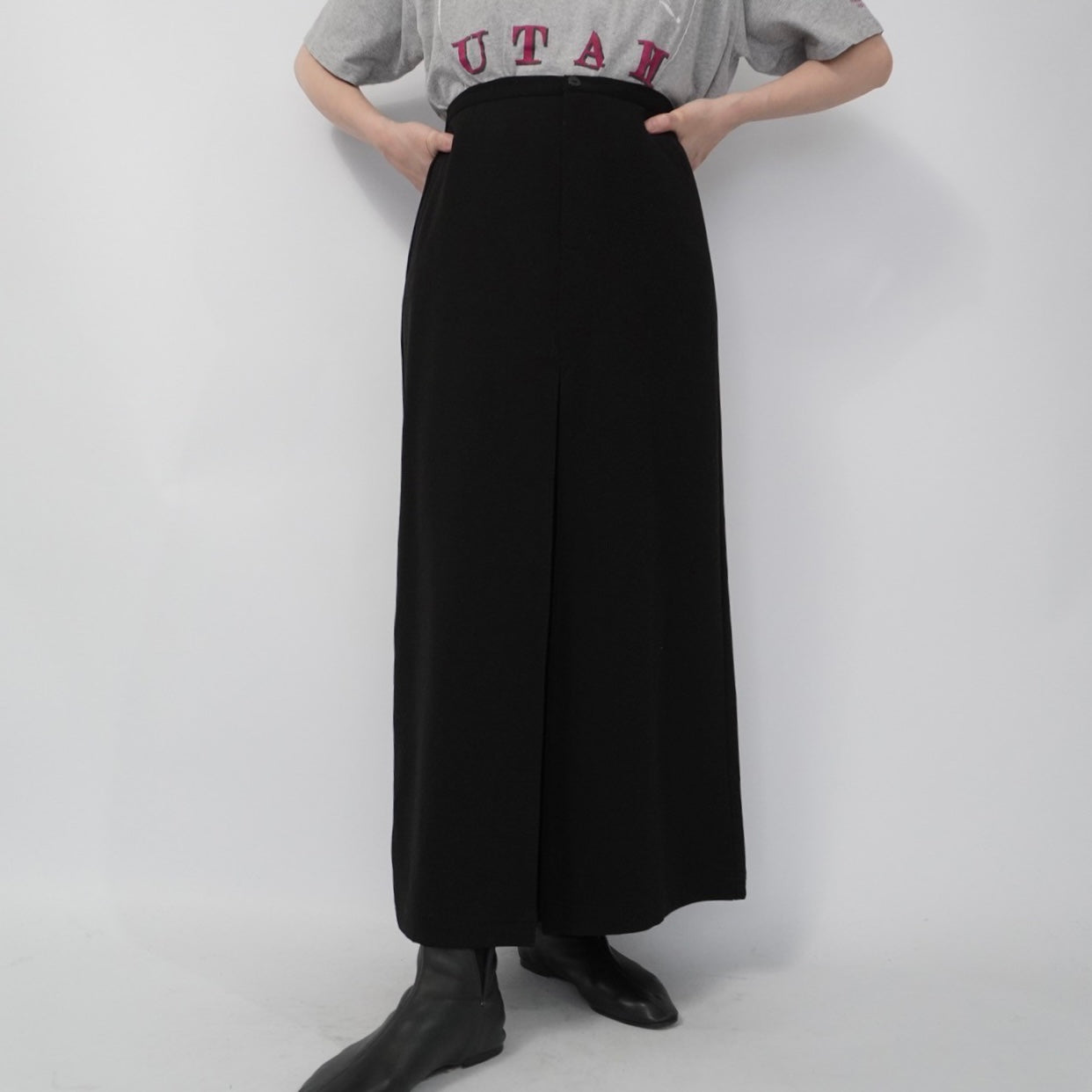 90s Slit Design Skirt