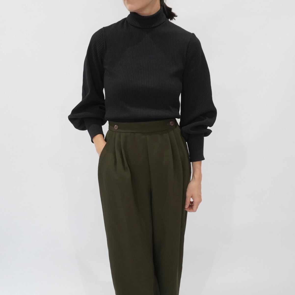 70s Balloon Sleeves Top