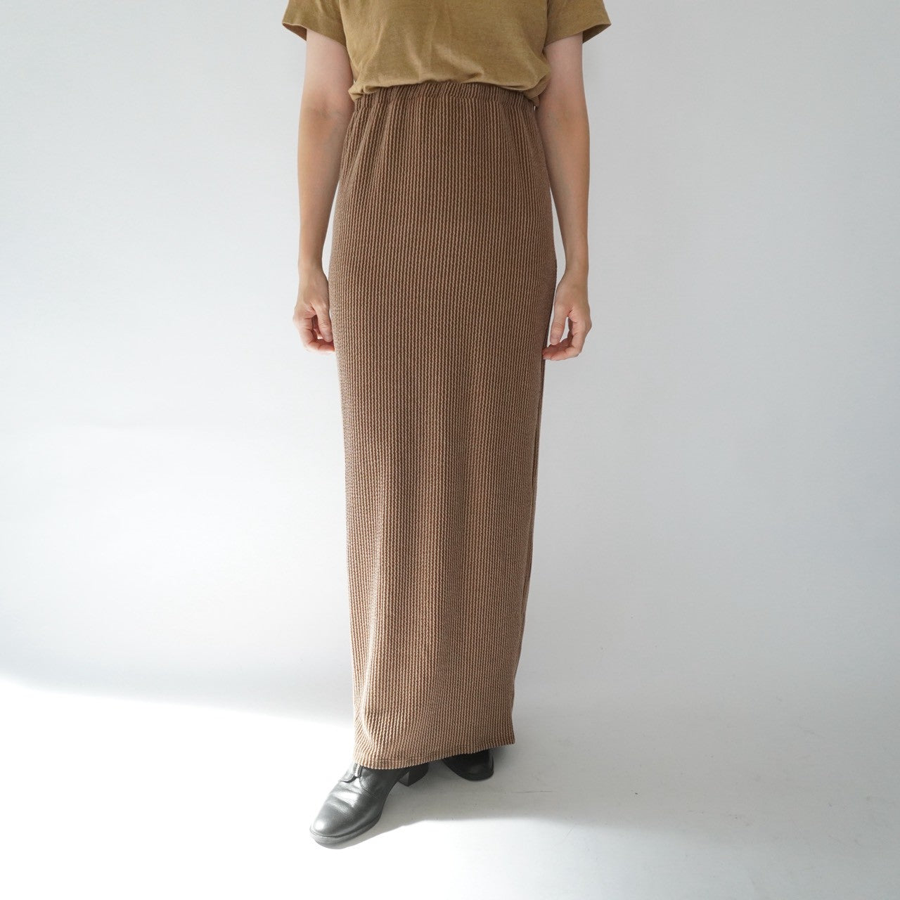 90s Ribbed Maxi Skirt