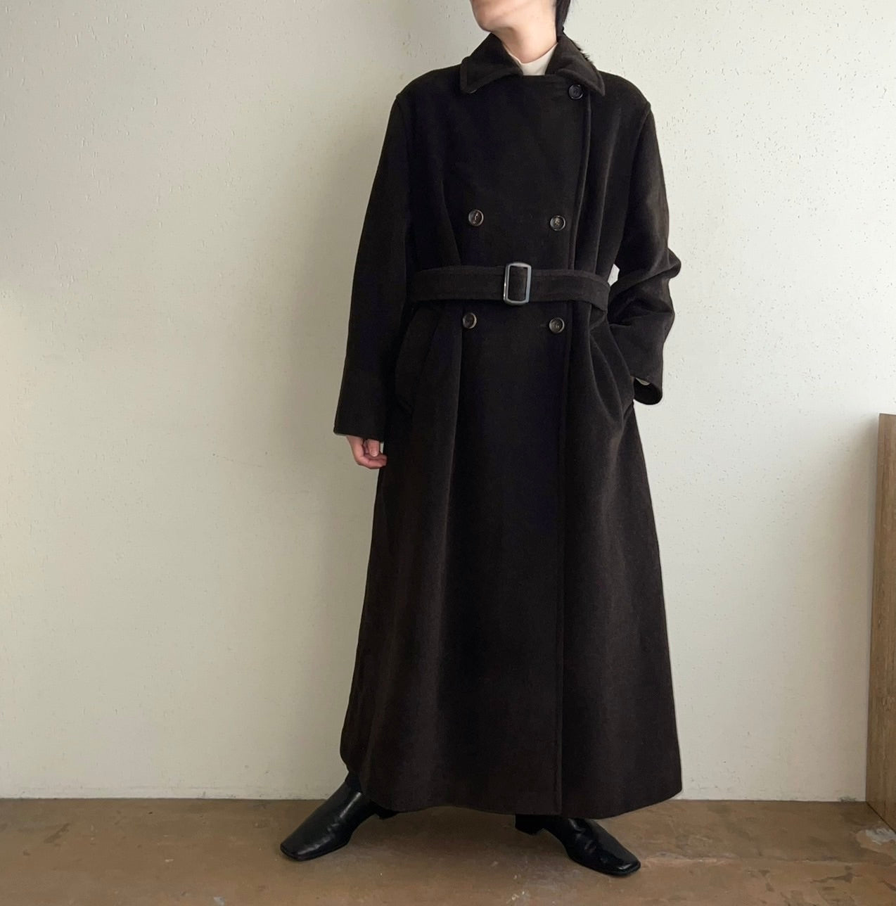 90s "MARELLA" Mohair Mix Coat Made in Italy
