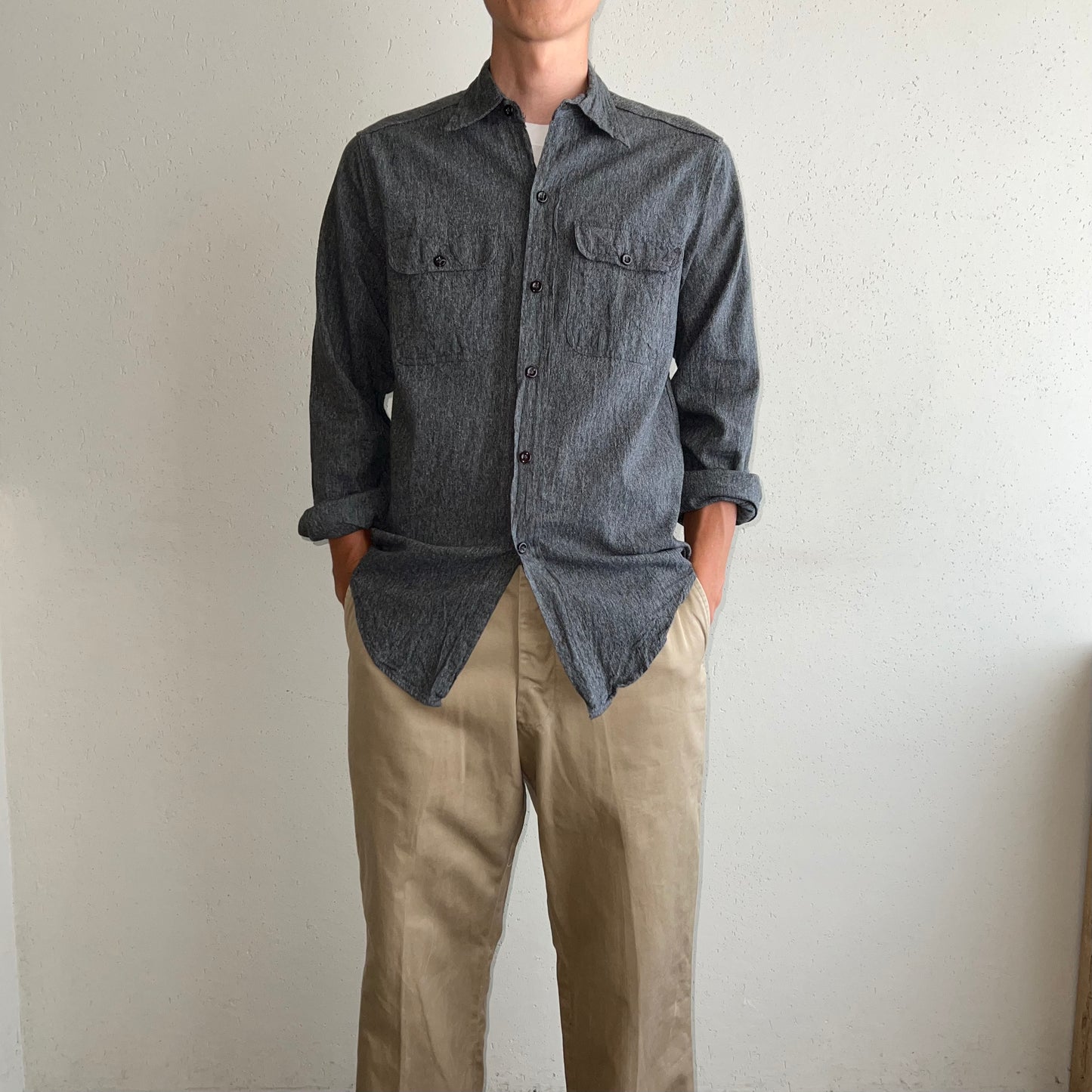 60s BIG MAC Penneys Black Chambray Shirt
