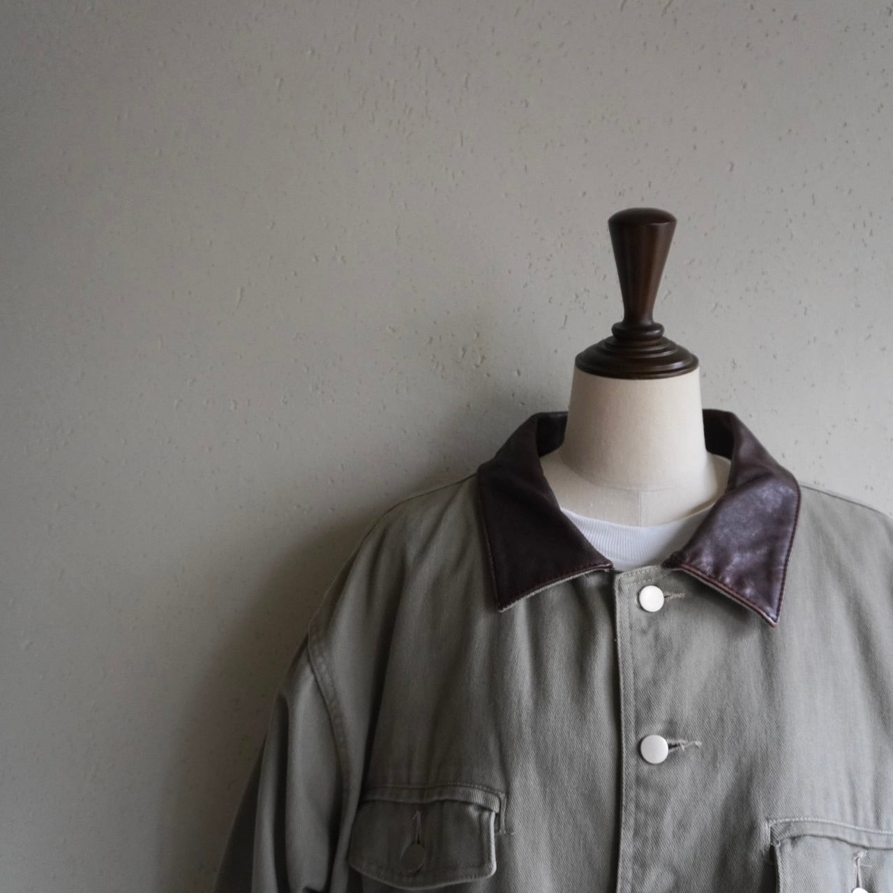 90s Leather Collar Jacket