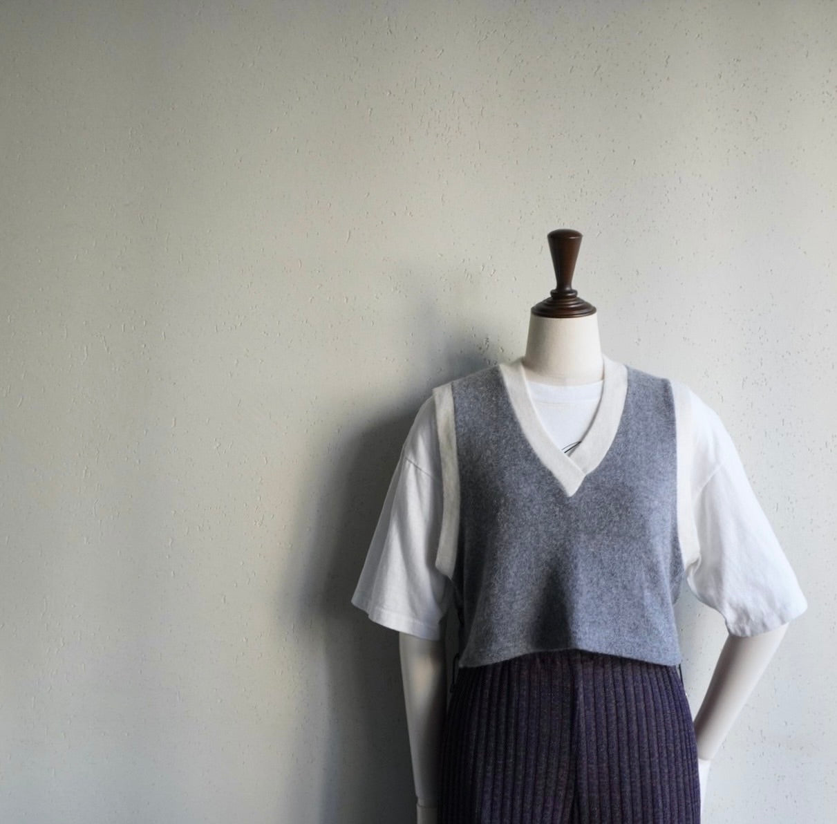 90s EURO Lace Up Knit Vest