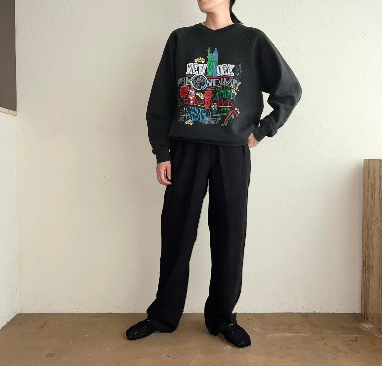 90s Printed Sweater Made in USA