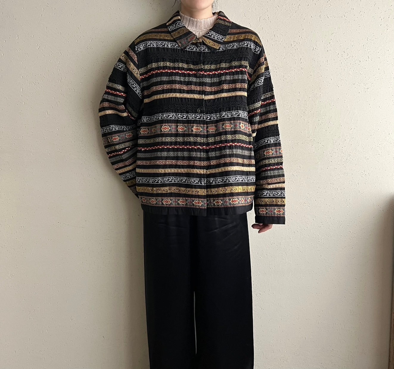 90s Design Silk Jacket