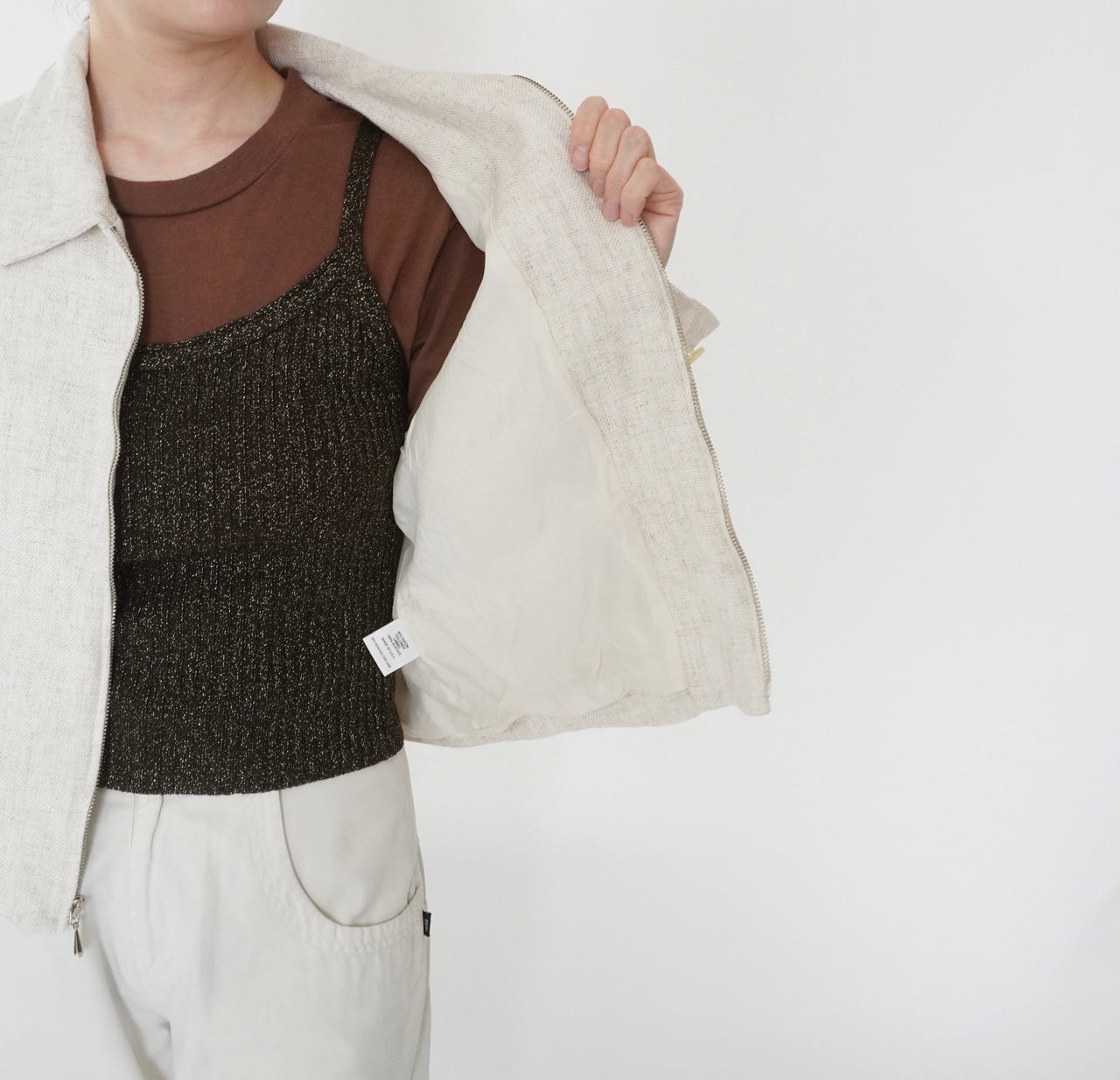90s Ivory Jacket Made in USA