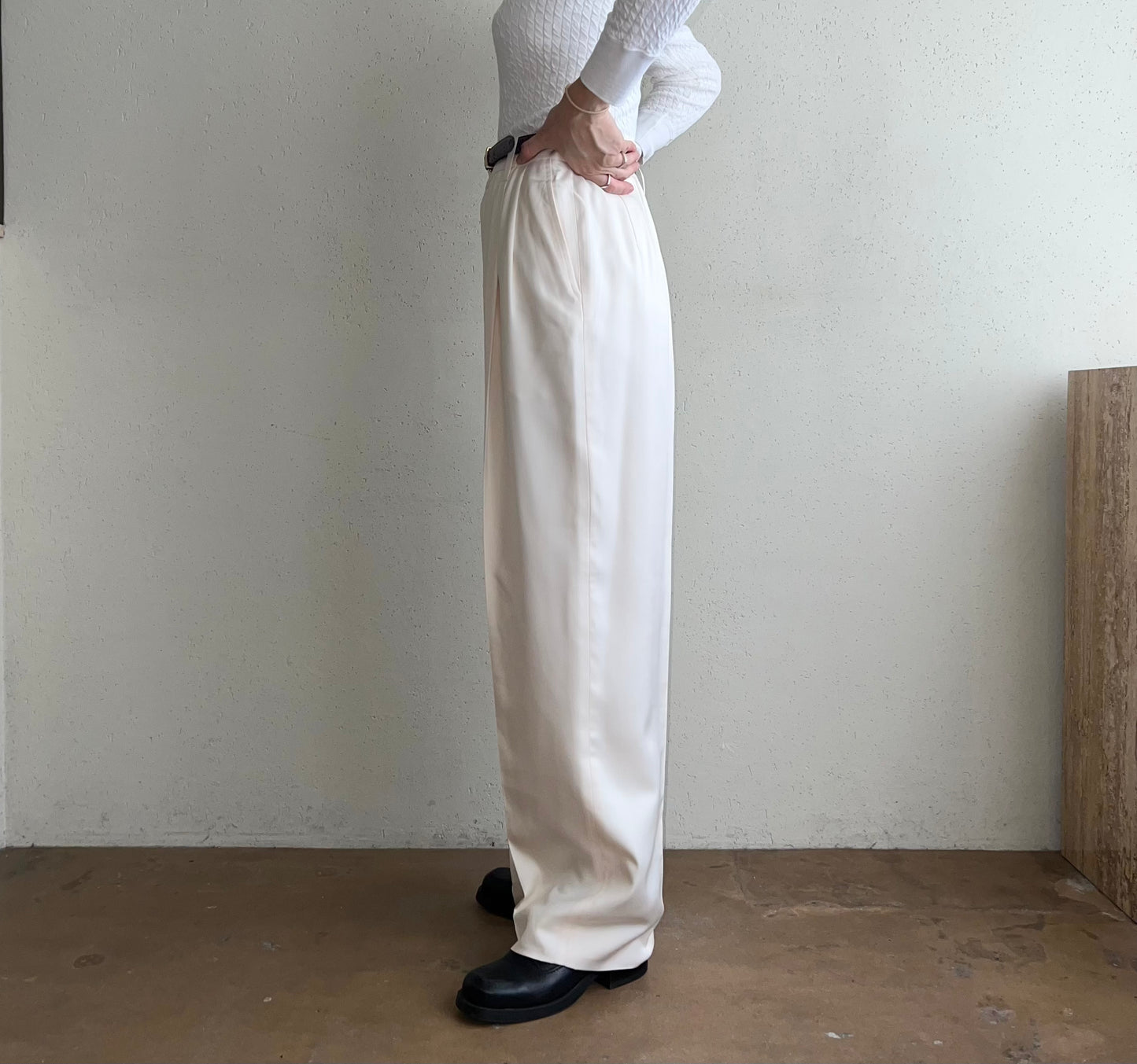 90s Silk Wide Pants