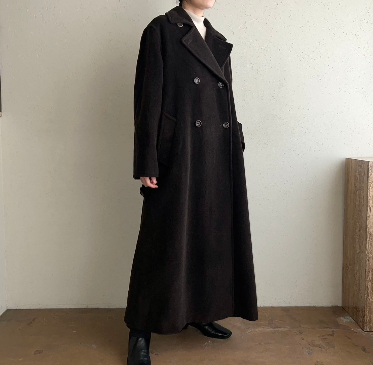 90s "MARELLA" Mohair Mix Coat Made in Italy