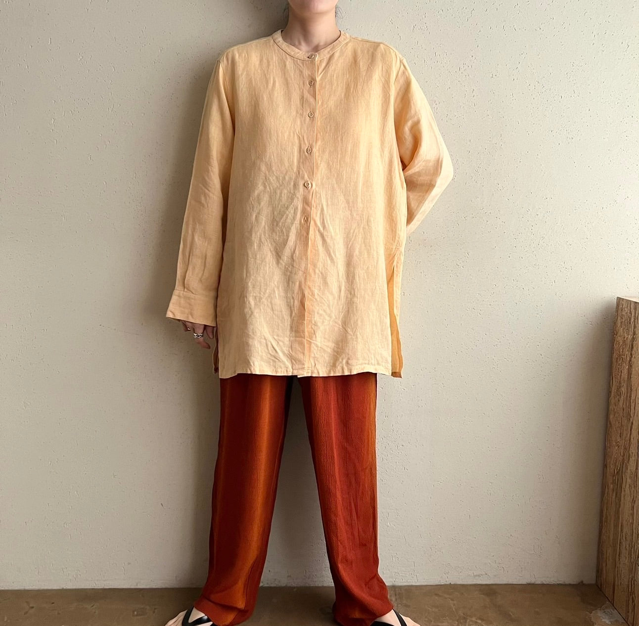 90s Linen Blouse