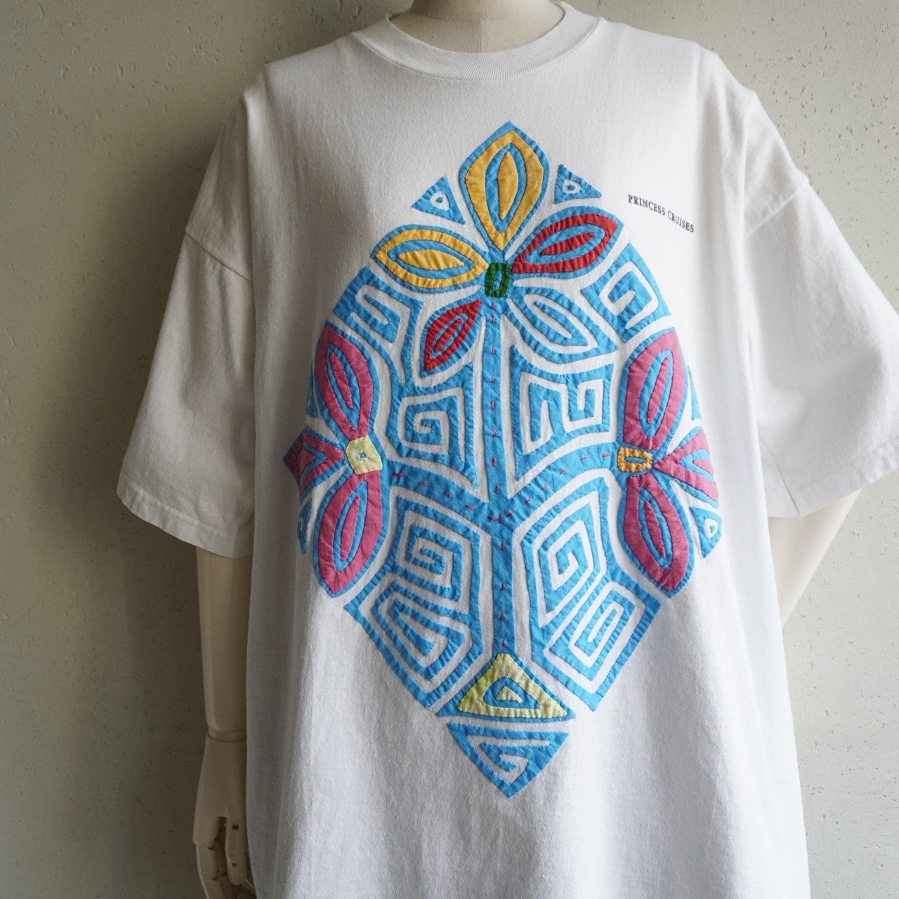 90s"Princess Cruises" Quilted T-shirt
