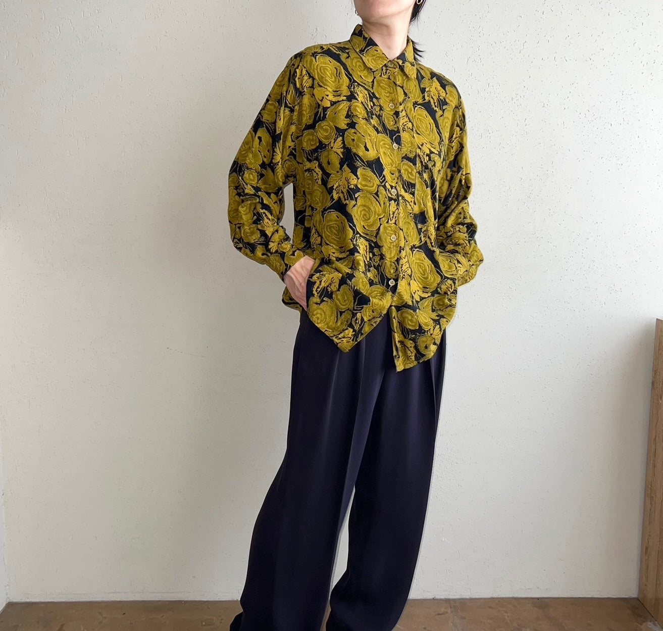 90s Rayon Printed Shirt