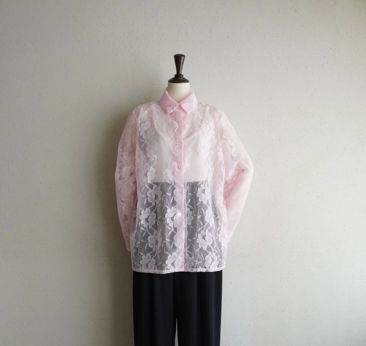 90s Sheer Design Shirt Made in USA