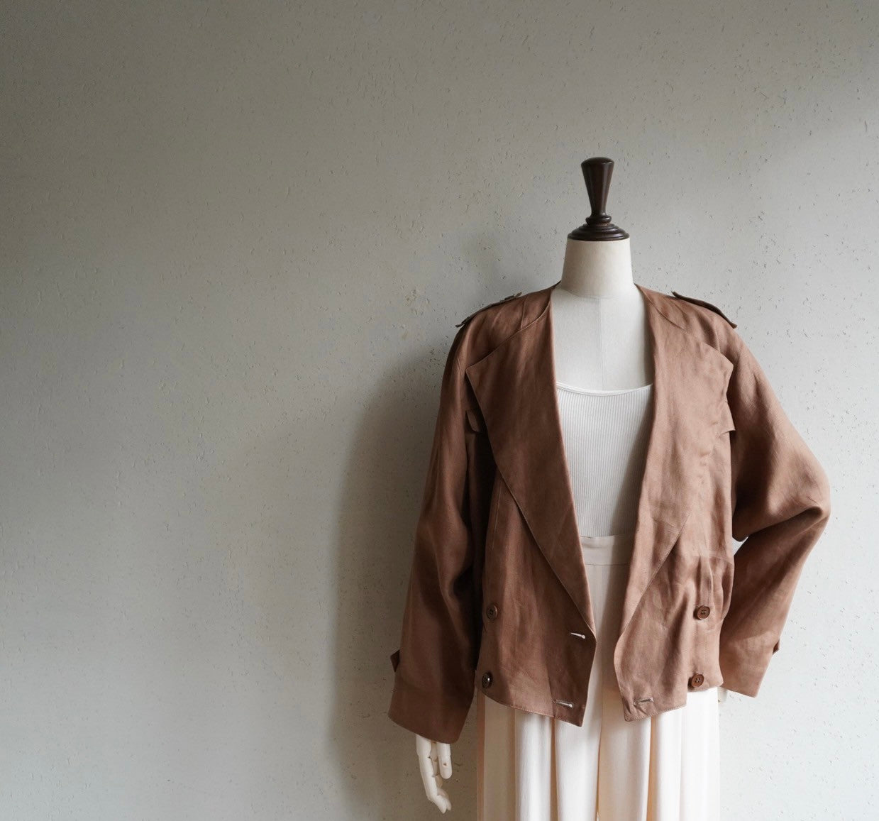 80s Linen Jacket Made in Italy