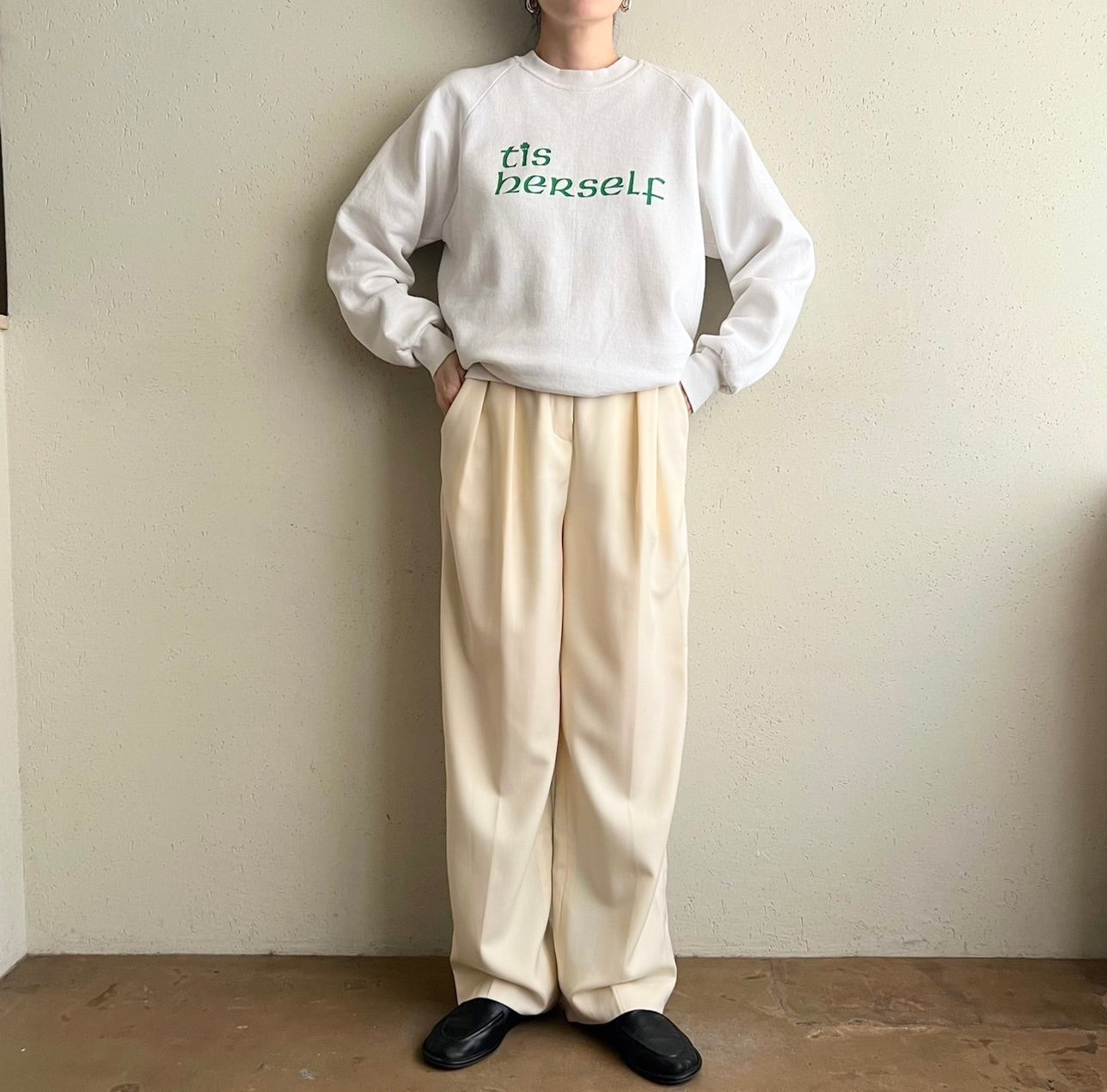 90s Printed Sweater Made in USA