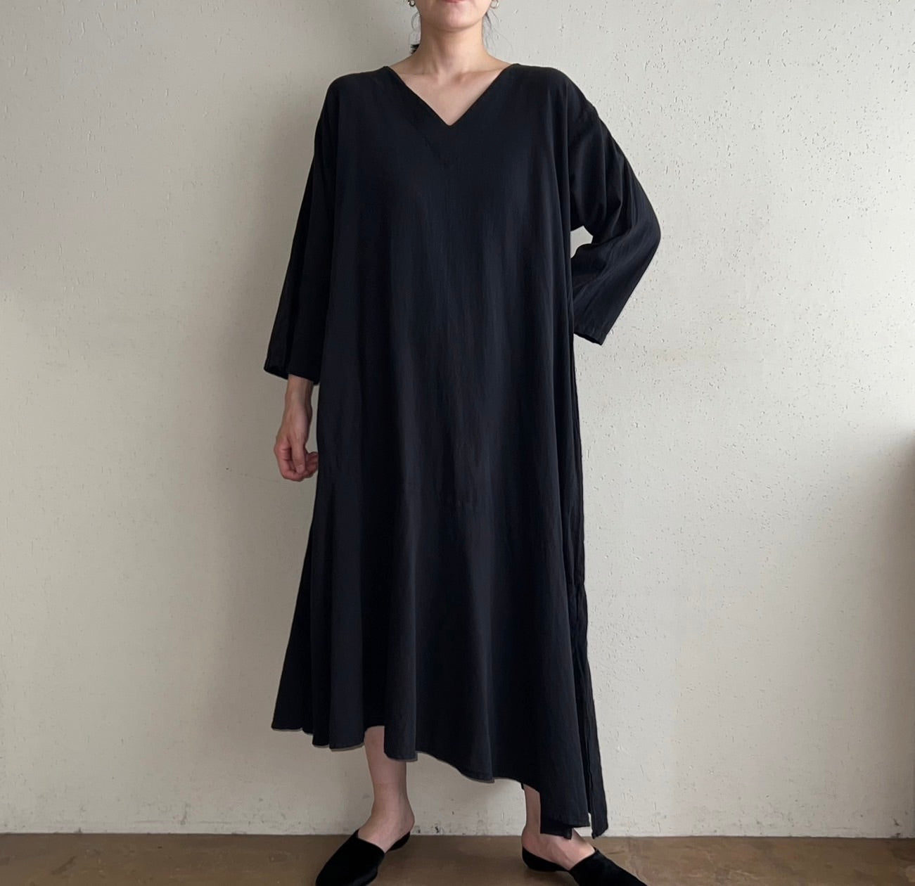 90s Cotton Asymmetry Dress