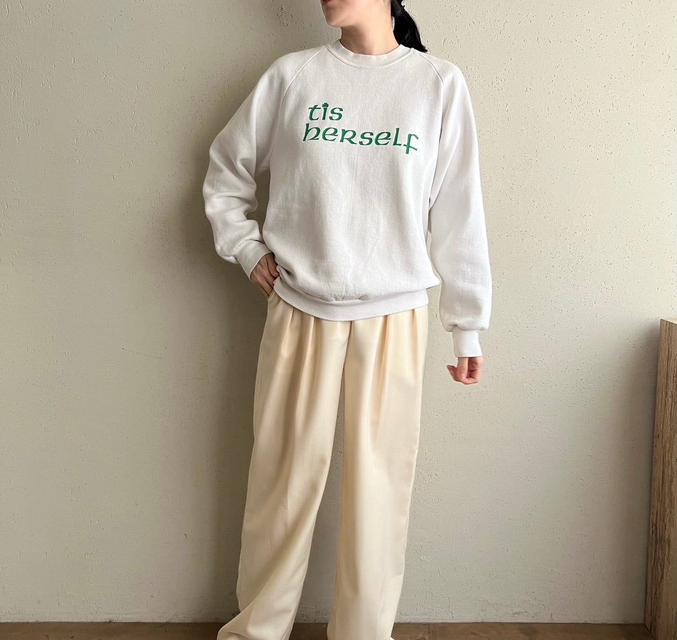 90s Printed Sweater Made in USA