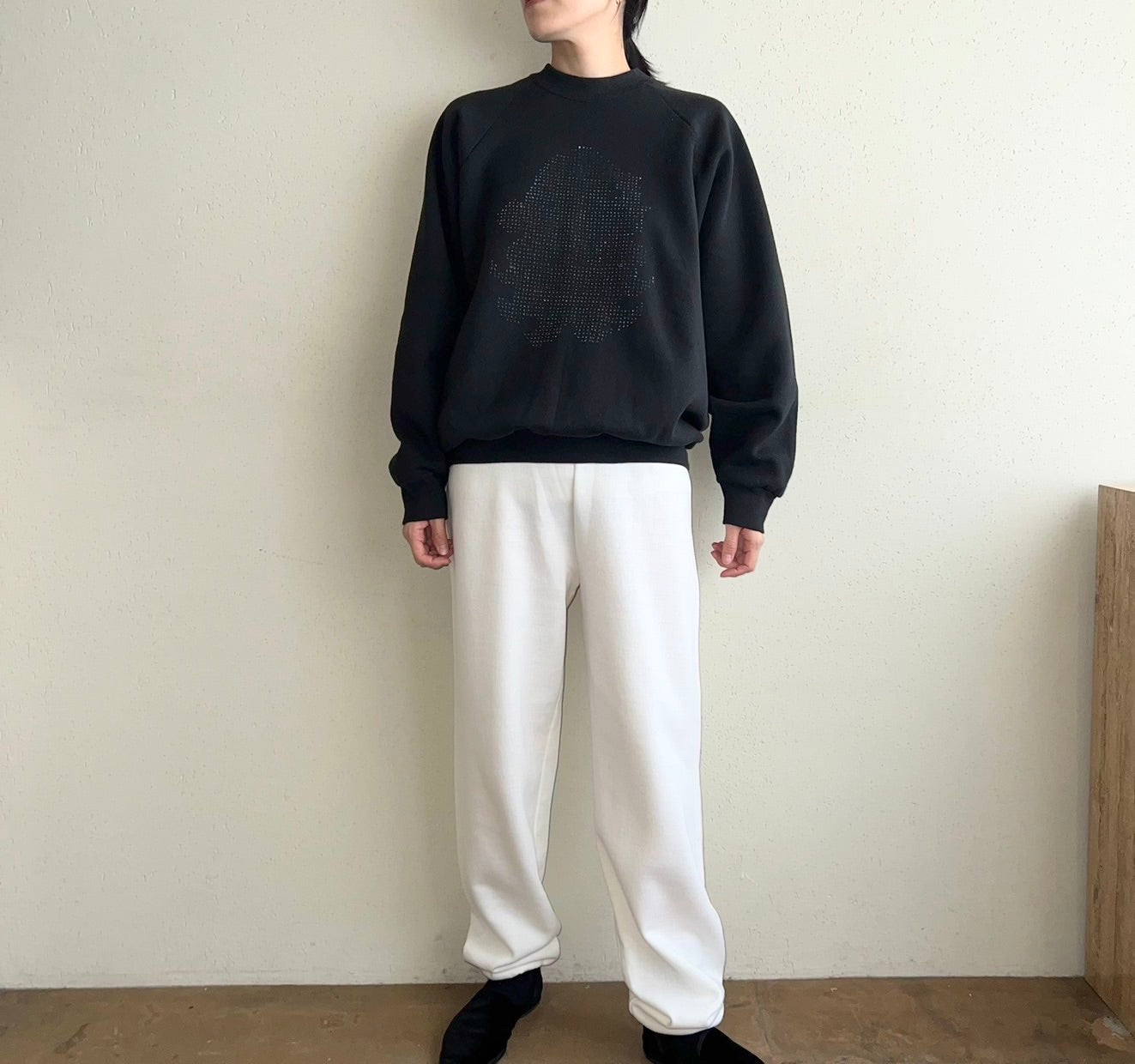 90s Hand Printed Sweater Made in USA