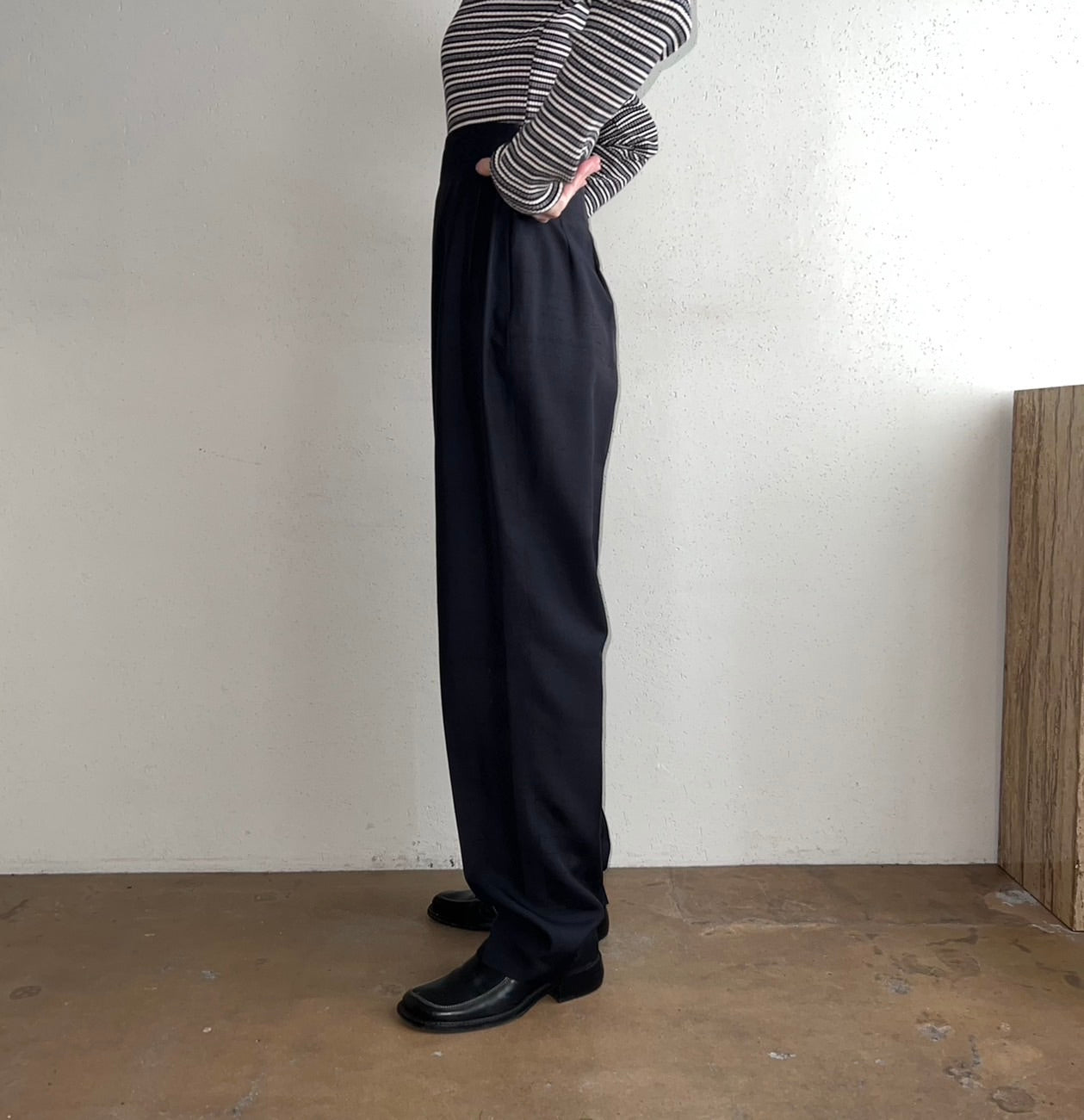 90s High Waisted Silk Pants