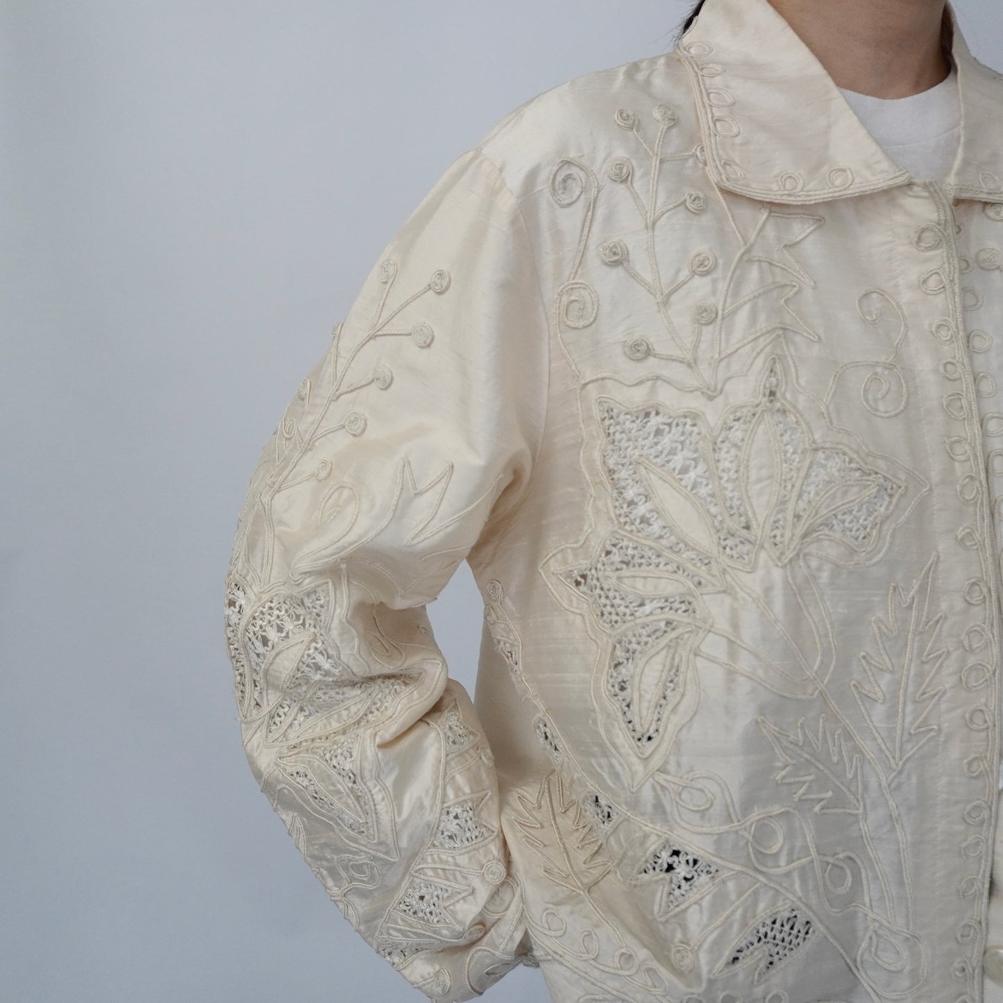 90s Silk Shirt, Jacket