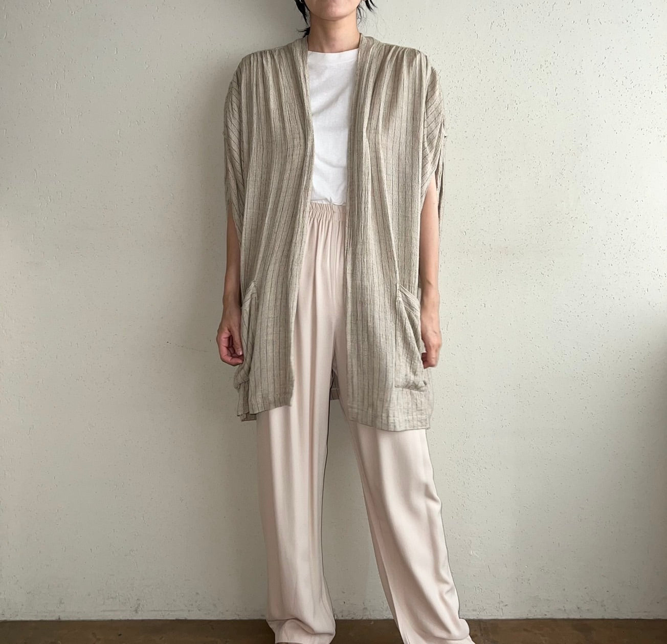 90s Striped Robe Made in USA