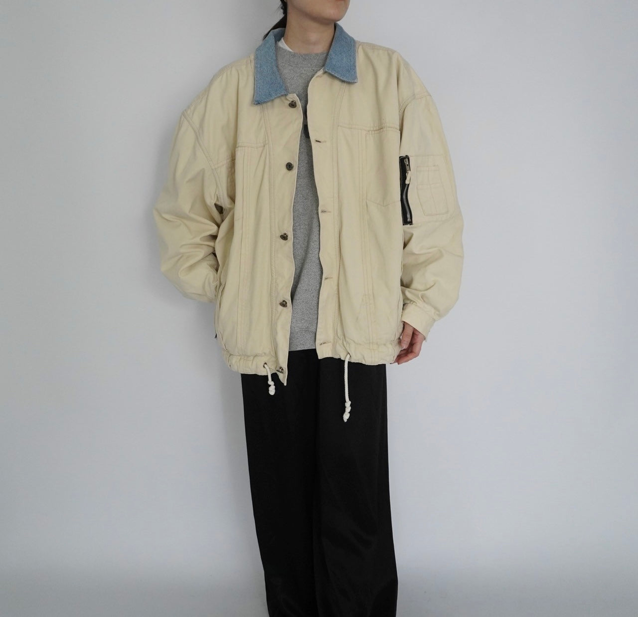 90s Denim Collar Jacket