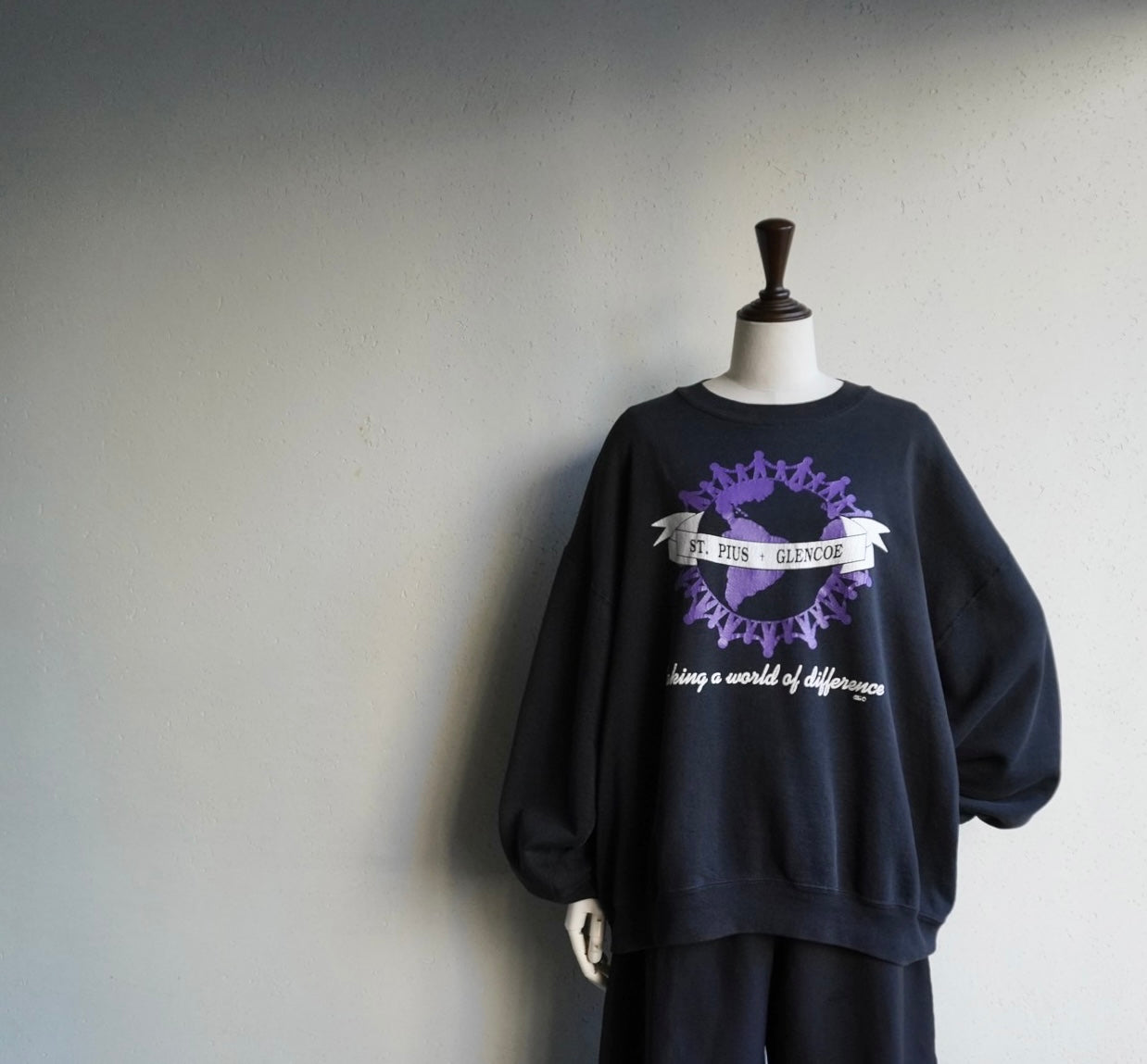 90s Printed Sweater Made in USA