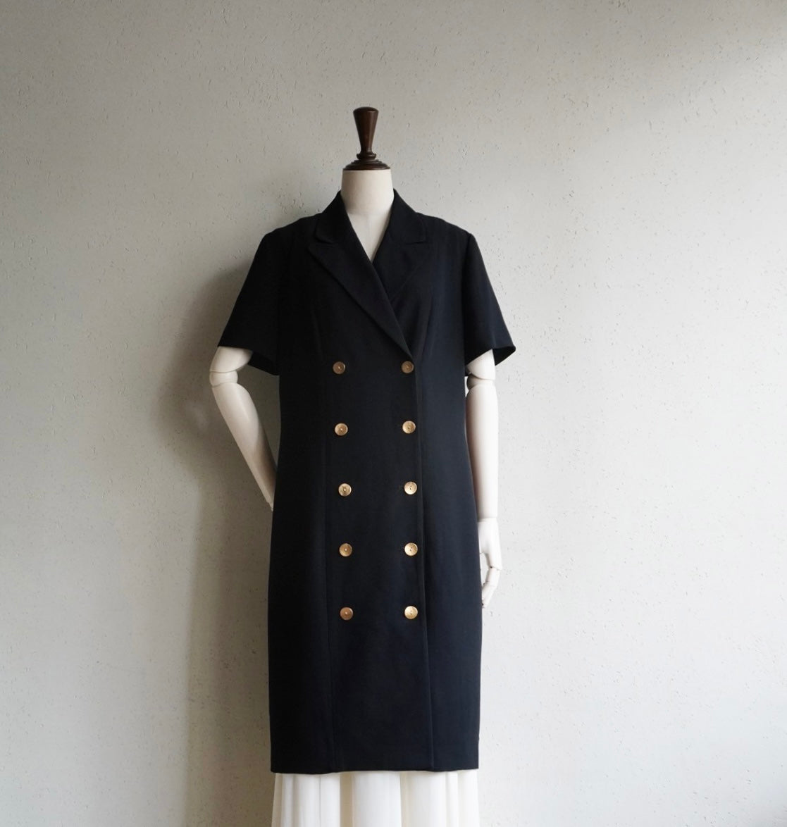 90s Black Long Jacket,Dress