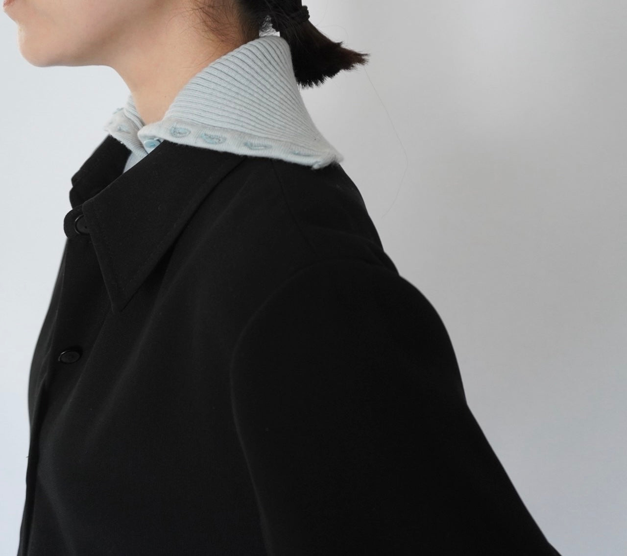 90s Design Ribbed Top Made in Italy