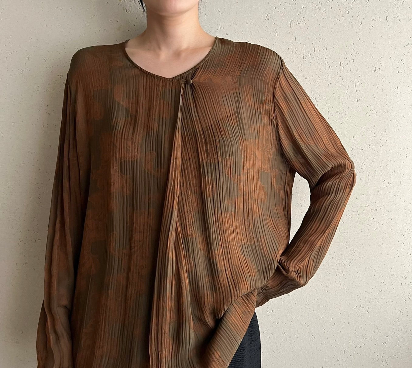 90s "Calvin Klein " Sheer Blouse
