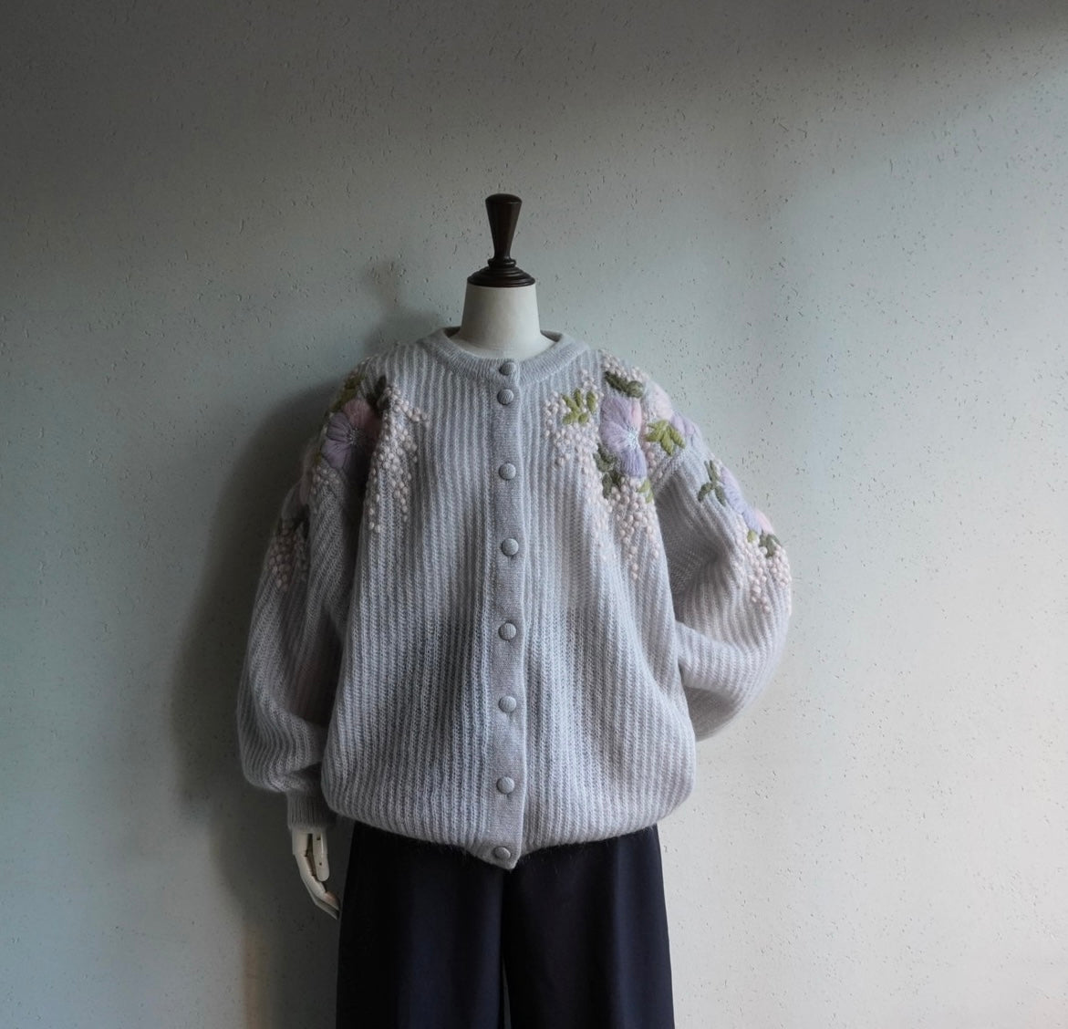 80s EURO Design Mohair Knit Cardigan