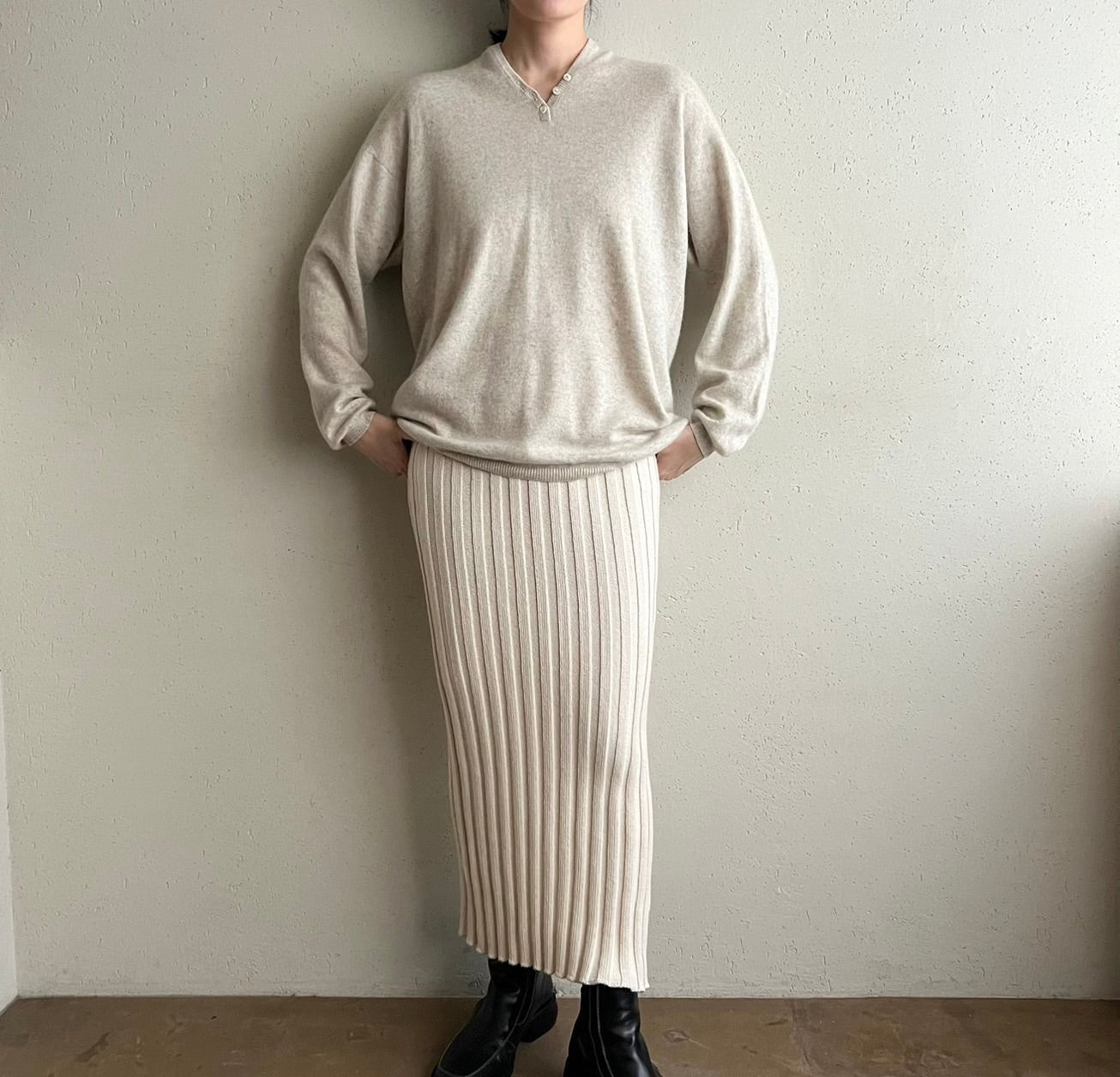 90s EURO Ribbed Skirt
